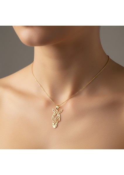 14 Ayar Altın Kolye Ucu Zebra GM8590 1 gr