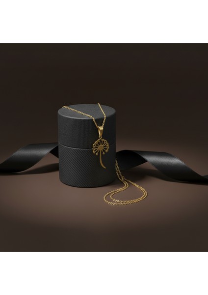 14 Ayar Altın Kolye Ucu Karahindiba GM8824 0.5 gr modelleri