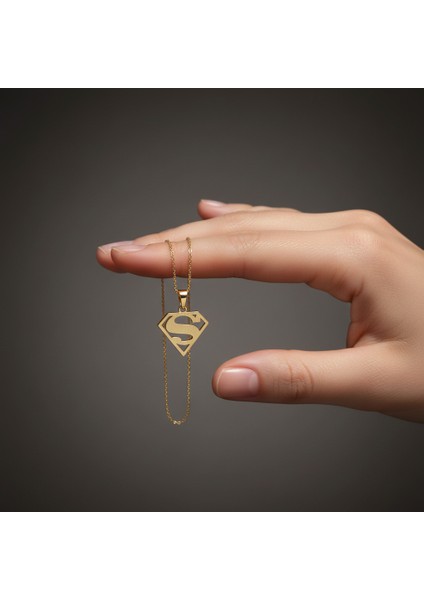 8 Ayar Altın Kolye Ucu Süpermen GM9210 0.5 gr fiyatları