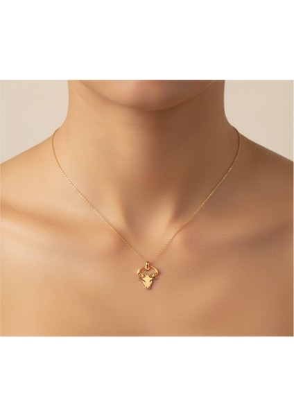 14 Ayar Altın Kolye Ucu Boğa GM8220 1 gr