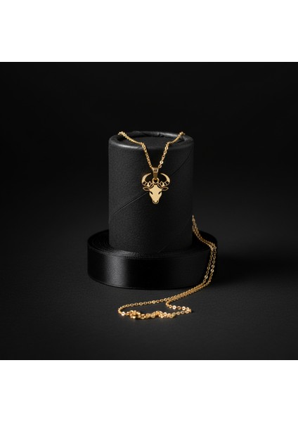 14 Ayar Altın Kolye Ucu Boğa GM8220 1 gr modelleri