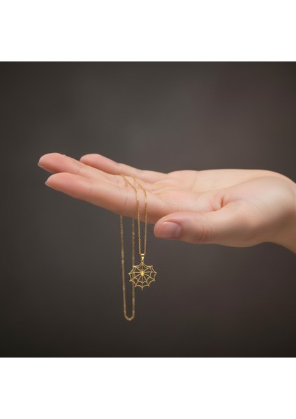 14 Ayar Altın Kolye Ucu Örümcek GM9017 1 gr fiyatları