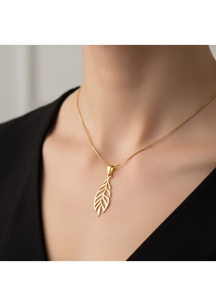 14 Ayar Altın Kolye Ucu Buğday Başağı GM8476 1 gr