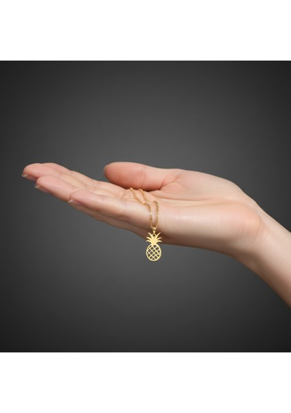 8 Ayar Altın Kolye Ucu Ananas GM8703 1 gr fiyatları