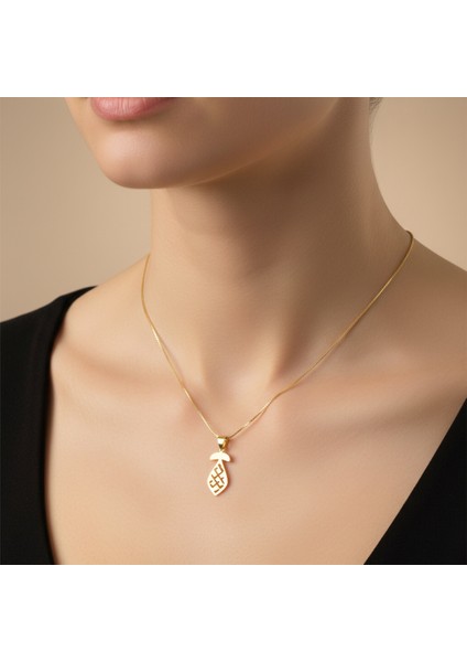 8 Ayar Altın Kolye Ucu Kravat GM8183 1 gr