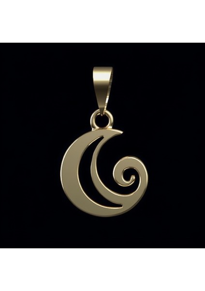 14 Ayar Altın Kolye Ucu Dalga GM8451 0.5 gr fırsatları