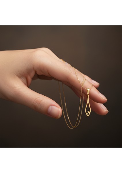 14 Ayar Altın Kolye Ucu Kravat GM8187 1 gr fiyatları