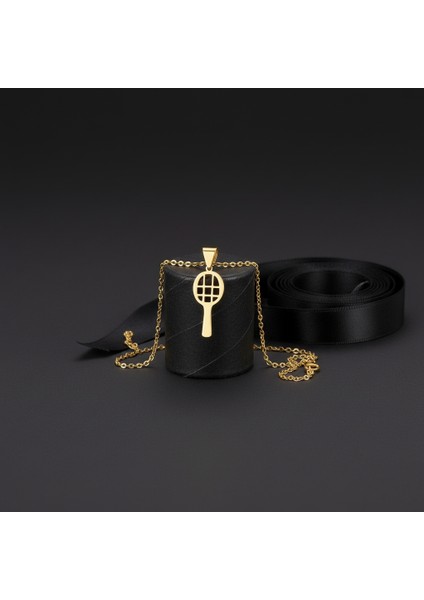 14 Ayar Altın Kolye Ucu Badminton Raketi GM9079 0.5 gr modelleri