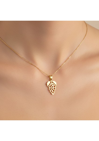 8 Ayar Altın Kolye Ucu Üzüm GM8882 0.5 gr