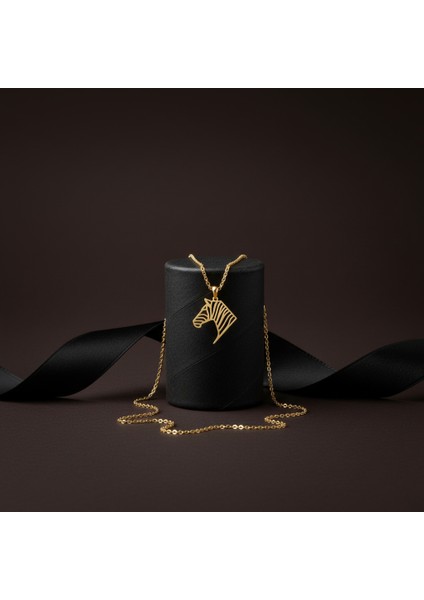 14 Ayar Altın Kolye Ucu Zebra GM8597 1 gr modelleri