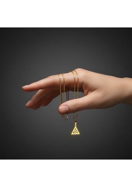 14 Ayar Altın Kolye Ucu Piramit GM7865 1 gr fiyatları