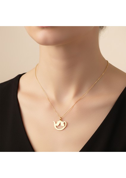 14 Ayar Altın Kolye Ucu Çaydanlık GM9121 1 gr