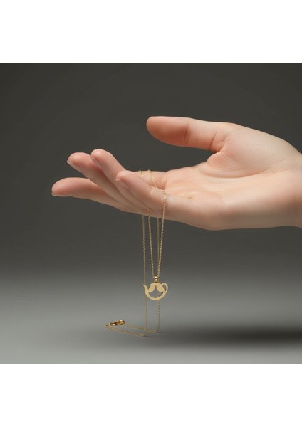 14 Ayar Altın Kolye Ucu Çaydanlık GM9121 1 gr fiyatları