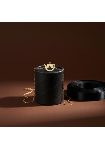 14 Ayar Altın Kolye Ucu Çaydanlık GM9121 1 gr modelleri