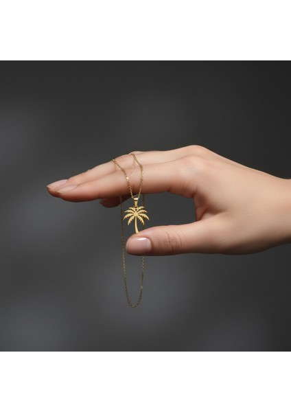 8 Ayar Altın Kolye Ucu Palmiye Ağacı GM6480 1 gr fiyatları
