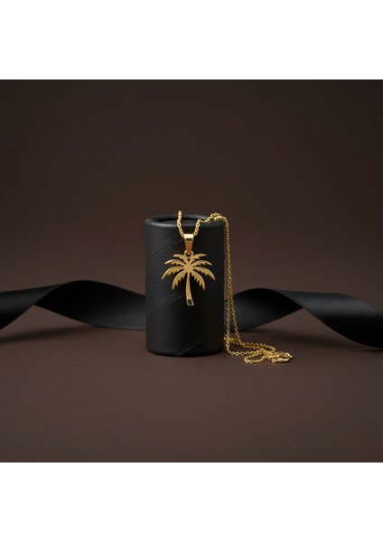 8 Ayar Altın Kolye Ucu Palmiye Ağacı GM6480 1 gr modelleri