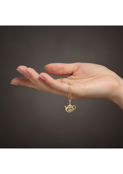 8 Ayar Altın Kolye Ucu Çaydanlık GM9102 1 gr fiyatları