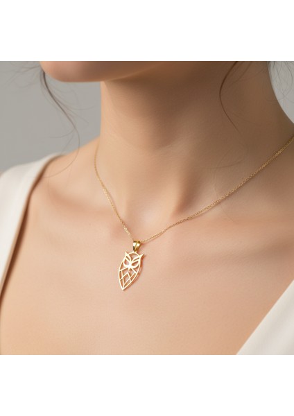 14 Ayar Altın Kolye Ucu Baykuş GM7705 1 gr