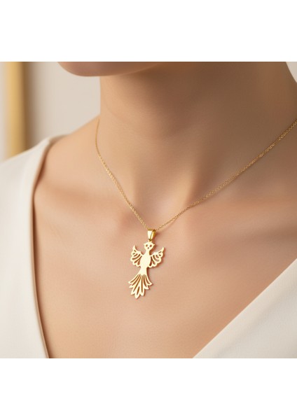 8 Ayar Altın Kolye Ucu Anka Kuşu GM7769 1 gr