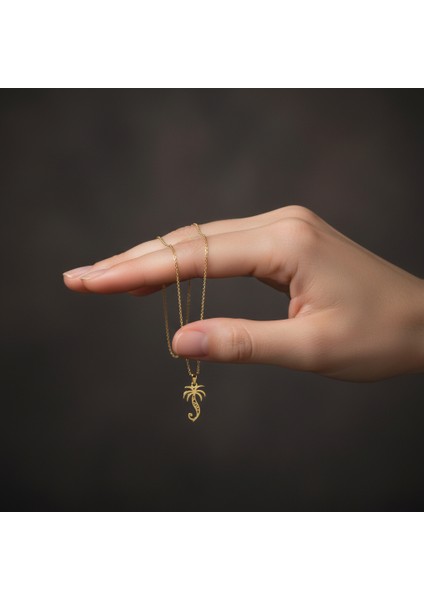 8 Ayar Altın Kolye Ucu Palmiye Ağacı GM8506 0.5 gr fiyatları