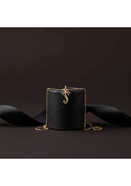 8 Ayar Altın Kolye Ucu Palmiye Ağacı GM8506 0.5 gr modelleri