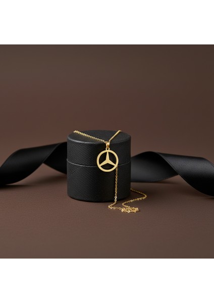 8 Ayar Altın Kolye Ucu Benz GM9143 1 gr modelleri