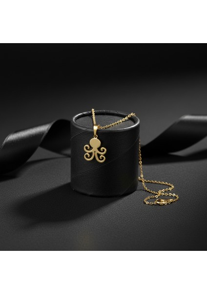 8 Ayar Altın Kolye Ucu Ahtapot GM8730 1 gr modelleri