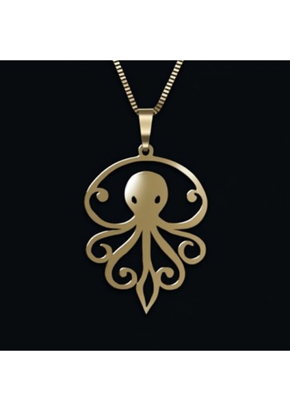 14 Ayar Altın Kolye Ucu Ahtapot GM8736 0.5 gr fırsatları
