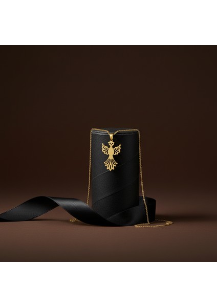 8 Ayar Altın Kolye Ucu Anka Kuşu GM7769 1 gr modelleri