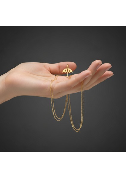 14 Ayar Altın Kolye Ucu Şemsiye GM8780 1 gr fiyatları