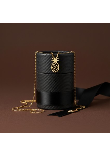 8 Ayar Altın Kolye Ucu Ananas GM8723 1 gr modelleri