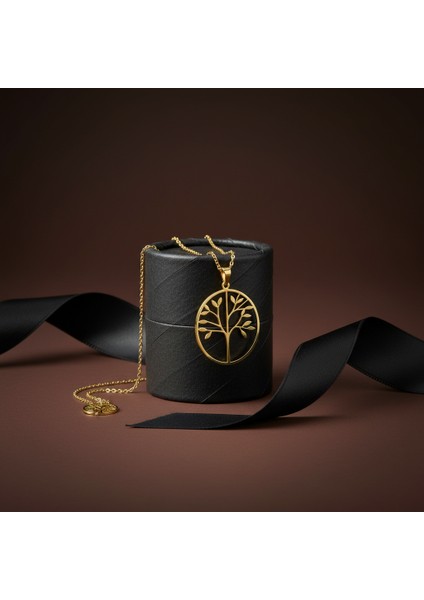 8 Ayar Altın Kolye Ucu Ağaç GM8300 0.5 gr modelleri