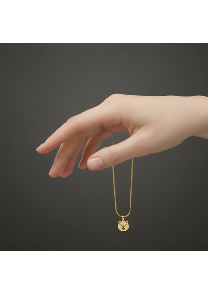 8 Ayar Altın Kolye Ucu Kaplan GM8248 1 gr fiyatları