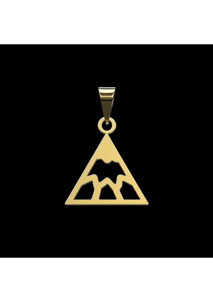 14 Ayar Altın Kolye Ucu Dağ GM7574 0.5 gr fırsatları