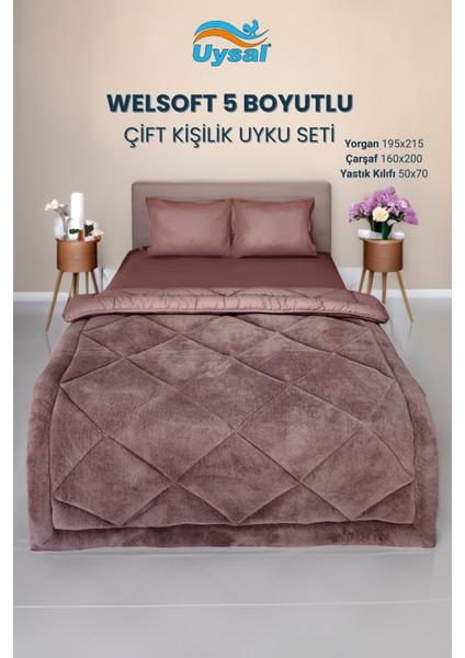 Welsoft Akfil Çift Kişilik Uyku Seti 195X215