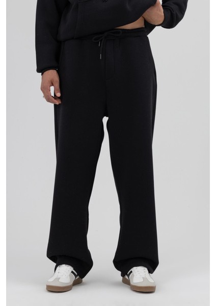 Basic Baggy Eşofman Alt Siyah