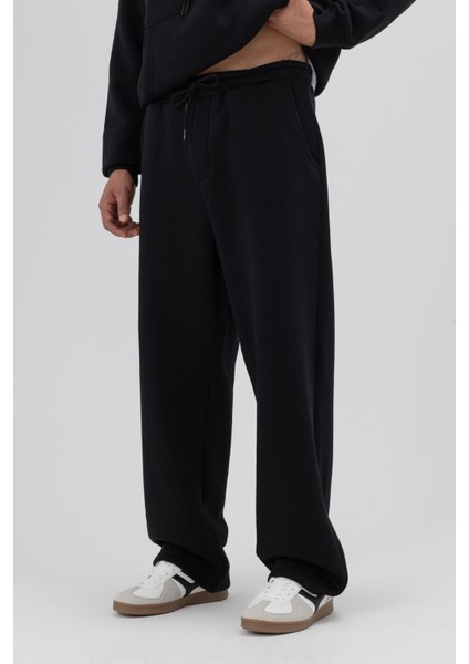 Basic Baggy Eşofman Alt Siyah fiyatları