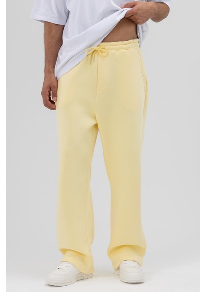 Basic Baggy Eşofman Alt Sarı