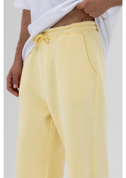 Basic Baggy Eşofman Alt Sarı fiyatları