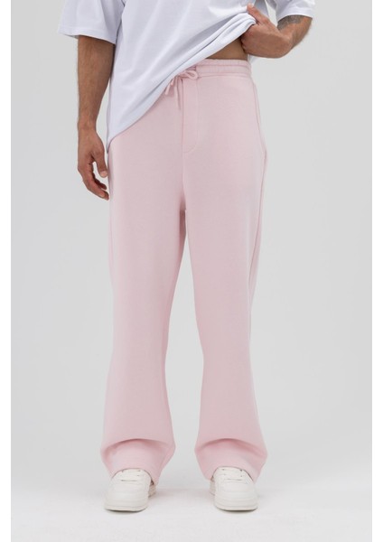 Basic Baggy Eşofman Alt Pembe