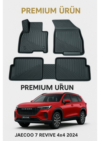 Jaecoo 7 Revive 4x4 2024 Uyumlu 3D Oto Paspas Premium