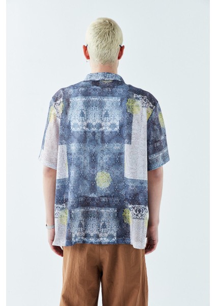 Desenli Fitilli Oversize Gömlek Desen-8 indirimleri
