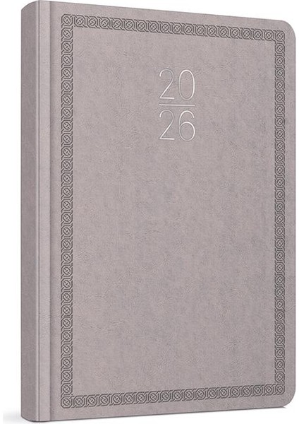 Gıpta 2026 Ticari Ajanda Günlük Kasa Ajandası 17X24 cm 112-EKK Gri