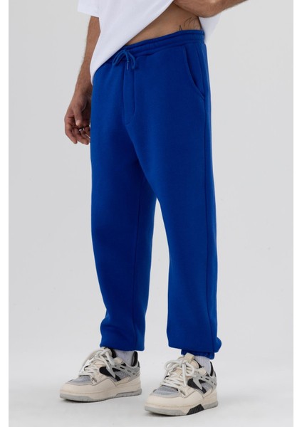 Basic Paça Lastikli Eşofman Alt Saks fiyatları