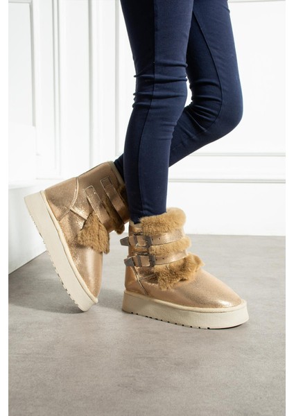 Çift Tokalı Kalıntaban Çocuk Bot Bronz Sultan