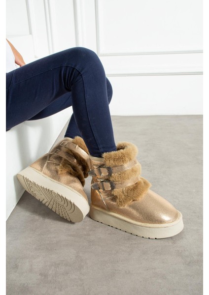 Çift Tokalı Kalıntaban Çocuk Bot Bronz Sultan modelleri