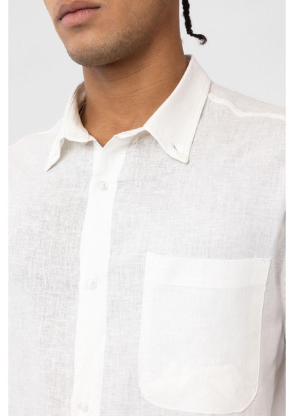 Cep Detaylı Oversize Uzun Kol Gömlek Ekru fırsatları