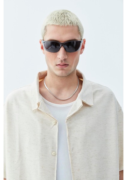 Oversize Keten Gömlek Naturel modelleri