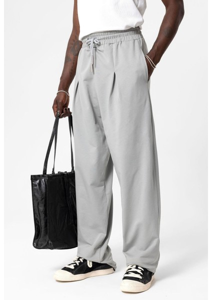 Basic Baggy Eşofman Alt Gri modelleri