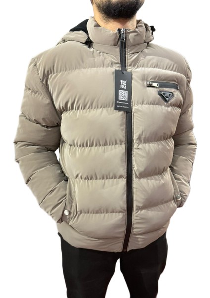 Nova Kumaş Kışlık Mont Polarlı Kapüşonlu Yeşil fiyatları